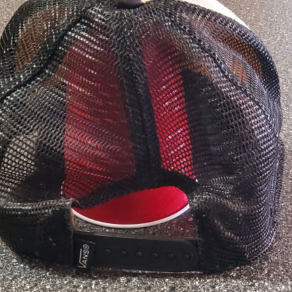 Vans Black White Men's Women's Hat Baseball Snap Back - Picture 4 of 4